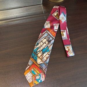 VINTAGE EUC RARE Halston vintage Italian silk necktie. 1980s Halston III design